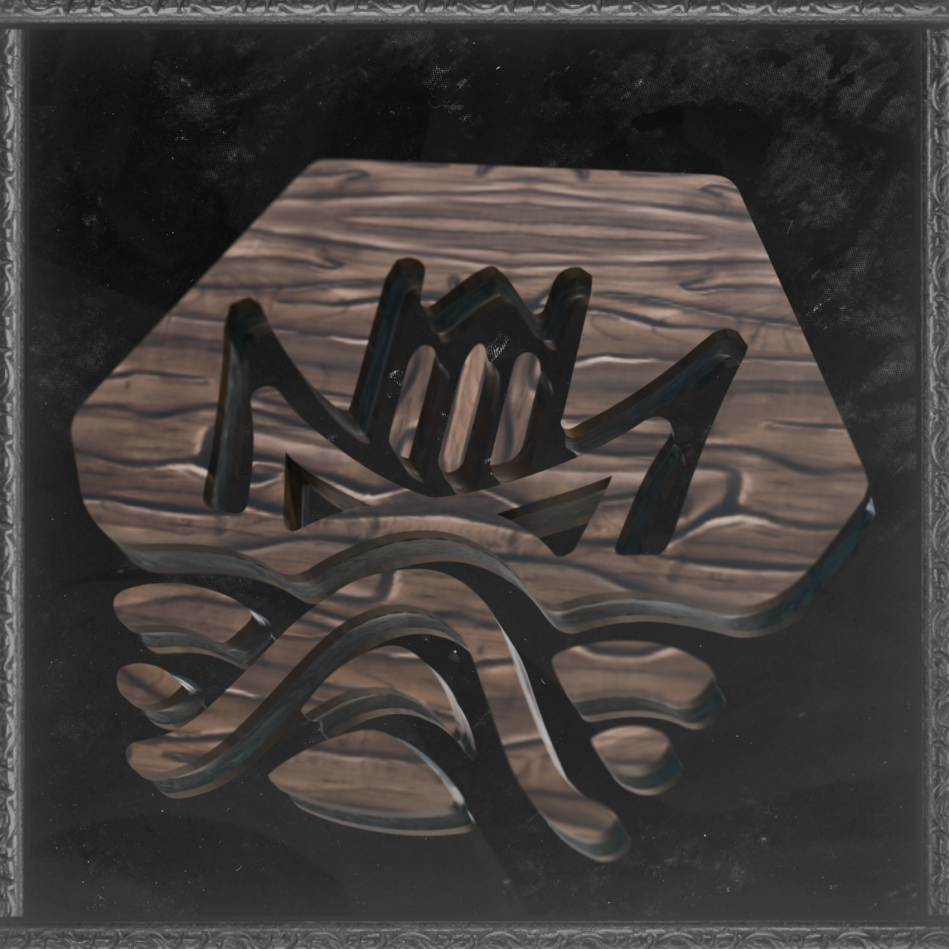 Carved Wooden Base